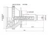 SAT HY019A Шрус Hyundai Santa FE 2.0/2.4/2.7, 00-06