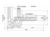 SAT HY021A Шрус Hyundai Tucson 2.0 CRDI/2.7 4WD 04-, Kia New Sportage 2.0 MT 2.7 AT, 4WD 04--