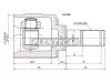 SAT HY605 ШРУС внутренний LH HYUNDAI SOLARIS/KIA RIO 10-