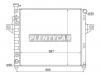 SAT JP0001 Радиатор JEEP GRAND CHEROKEE 4.0 99-04