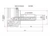 SAT KI018A Шрус Kia Ceed 1.4/1.6 06-, Hyunday i30 1.4/1.6 07-
