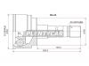 SAT MA35 ШРУС Mazda Bongo 4WD (ступица 6 шпилек)