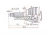 SAT MA45A44 Шрус MAZDA Familia BJ# RF/Premacy 2WD 98- ABS