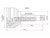 SAT MI017 ШРУС MITSUBISHI Mirage/Lancer/Libero/Galant 4G37/4G13/4G15/4G91 87-95