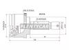 SAT MI076A ШРУС MMC Pajero IO H66/76 4G93 98-, H67/77 4G94 00-
