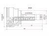 SAT MI080 Шрус MMC ASX GA# 10-, Outlander 4B12 CW5 05-, Delica CV5W D5 06-, CITROEN C-Crosser 07-