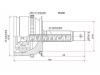 SAT MI-200 Шрус MMC L200/Triton KB4T/KB9T 05-, Pajero Sport KH8W 08- MI-200