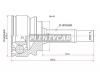 SAT MI41 Шрус MMC Colt 4G15/4G19, Z24A/Z25/Z27, 02-