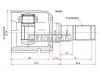 SAT MI603 ШРУС внутренний HYUNDAI ELANTRA 96-