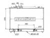 SAT MZ000523 Радиатор Mazda Mazda6 02-12 / Atenza 02-12