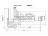 SAT MZ016A ШРУС MAZDA 626/Cronos/Ford Telstar/Eunos 500 K8/KF/FP/FS 91-99