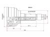SAT MZ041 Шрус MZ MPV LW#, FS/GY 99-06