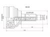 SAT MZ044 Шрус Mazda MPV 2.3 L3 LW3 02-