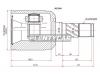 SAT MZ-064 Шрус внутренний LH MAZDA 6 GH АКПП