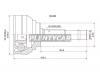 SAT NI022 ШРУС NISSAN AD/Sunny/Pulsar/Presea GA13/15/CD17/20 90-00 4WD