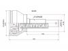 SAT NI035 Шрус NS Infinity FX45/35/50 S50/S51 02-08-, Skyline V36 4WD 06-, GT-R R35 07-
