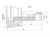 SAT NI071 ШРУС NS Datsun Frontier D22 QD32/KA24 4WD, 97-