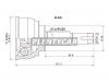SAT NI080 Шрус NS Tiida C11 HR15DE AT 04-, Sylphy G11 HR15DE 05-, Wingroad Y12 HR15DE AT 05-