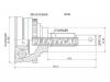 SAT NI35 ШРУС NISSAN Blubird U13 SR18/20 91-95/Primera Camino P11 SR20 97-01 вариатор