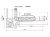 SAT NI66A44 Шрус NISSAN Primera/Camino P11 SR18/20/QG18 95-00 ABS