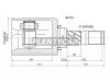 SAT NI718 ШРУС внутренний LH NISSAN QASQAI J10 MR20 4WD