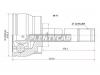 SAT NI77 ШРУС NS Terrano/Mistral R20, TD27T/KA24, 96-02
