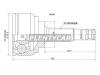SAT NI81 Шрус NS Tiida/Latio HR16DE C11 04-, Note E11 HR15DE 05-