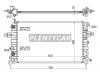 SAT OP000604 Радиатор OPEL ASTRA H 1.2/1.4/1.8 04-11/OPEL ZAFIRA B 1.6 05-