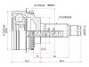 SAT SB011 Шрус наружный SUBARU FORESTER SG 05-