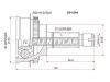SAT SB028A Шрус Subaru Impreza GD#/GG# EJ15/EJ20 AT/5MT 4WD, 00-