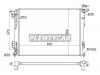 SAT SG-HY0014 Радиатор KIA SPORTAGE / HYUNDAI IX35 2.0/2.4 10-
