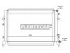 SAT SG-VW0008-3 Радиатор AUDI A3 07-13/SK OCTAVIA/SUPERB/YETI 08-/VW PASSAT/GOLF/TOURAN 07- 1.2/1.4