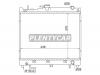 SAT SK0005 Радиатор SUZUKI JIMNY JEEP 98-