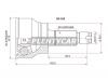 SAT SK036 Шрус SZ SX4 YA/YB41 J20A AT, 06-