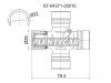 SAT ST0437125010 Крестовина кардана TY HiiAce/RegiusAce/HiLux Surf/ToyoAce/Dyna LN#