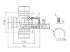 SAT ST0437136030 Крестовина кардана RR TY LCR #J80, Surf TRN215, Dyna