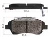 SAT ST-04465-05170 Колодки тормозные FR TOYOTA AVENSIS 03-