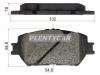 SAT ST0446533240 Колодки тормозные FR TOYOTA CAMRY 01-WISH 03-