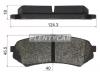 SAT ST0446660070 Колодки тормозные RR TOYOTA LAND CRUISER 80,105