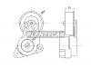 SAT ST1345A009 Натяжитель приводного ремня MMC L200 2,5D 07-PAJERO SPORT II 2,5D 08-