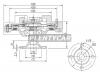 SAT ST1621017010 Вискомуфта TOYOTA LAND CRUISER 80 1H# 90-