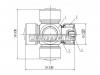 SAT ST1638 Крестовина рулевого кардана 16*38 universal, TY very many