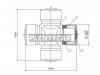 SAT ST1640 Крестовина рулевого кардана 16*40 universal