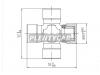SAT ST3710042080SP Крестовина TOYOTA RAV4 ACA3#/ZSA4#