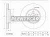 SAT ST4181042 Диск тормозной передний Ford Mondeo III 00-07