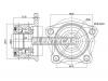 SAT ST4240933020 Ступица задняя CAMRY, CAMRY GRACIA #V20/SCEPTER/VISTA/HARRIER 2WD 92-03 с ABS