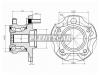 SAT ST-42410-48060 Ступица RR LEXUS RX 270/350/450h 08- 4WD