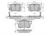 SAT ST-43022-SG0-010 Колодки тормозные RR HONDA CR-V RD# 02-06/STREAM 01-