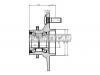 SAT ST432004M400 Ступичный узел задн. NISSAN BLUEBIRD SYLPHY G10/SUNNY B15 2WD (4 шпильки, ABS)