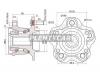 SAT ST43202JG200 Ступица Nissan Qashqai J10E X-Trail T31 задняя 4WD